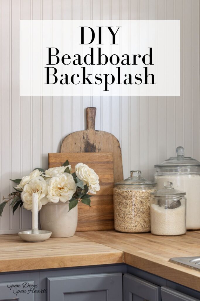 How to Install Beadboard Backsplash in the Kitchen | Cottage Charm ...